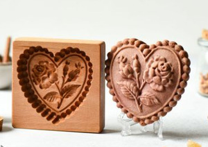 Cortador <span class=keywords><strong>de</strong></span> moldes <span class=keywords><strong>de</strong></span> madera para galletas, divertido, para hornear - Product Image 3