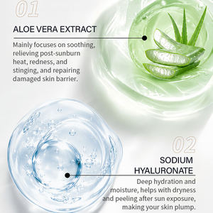 Loción Corporal al por Mayor de Fabricante OEM/ODM con Aloe Vera y Ácido Hialurónico - Hidratante y Calmante para Aliviar Quemaduras Solares - Product Image 6
