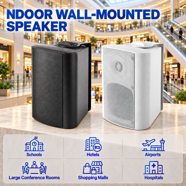 ROHS Certified Professional Outdoor PA System Audio Amplifier Metal Shell Public Address Wall Mount Sound Equipment Plastic