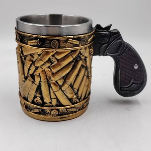 Taza de Cerveza con Diseño de Bala de Pistola, de Acero Inoxidable, para Hombre, Taza de Café, Taza de Vino, Regalo para el Día del Padre, Navidad - Product Image 4