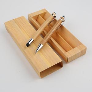 Juego de Regalo de Bolígrafo y Lápiz de Bambú, <span class=keywords><strong>Estuche</strong></span> de Madera Ecológico, Bolígrafo Ecológico <span class=keywords><strong>con</strong></span> Logotipo Personalizado - Product Image 3
