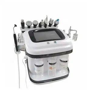 Black Pearl 10 en 1 Gestion des yeux Multifonctionnel Hydro Dermabrasion Machine Aqua Peeling Rajeunissement de la peau Oxygéné Face Car