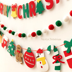 Set <span class=keywords><strong>di</strong></span> Decorazioni Natalizie da Parete con Ghirlande Multistile, Babbo <span class=keywords><strong>Natale</strong></span>, Orsetti <span class=keywords><strong>di</strong></span> Pan <span class=keywords><strong>di</strong></span> Zenzero e Renne - Product Image 3