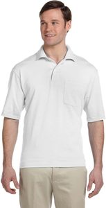 Polo pré-rétréci à manches courtes pour hommes 100% coton Polo avec logo personnalisé pour hommes - Product Image 3