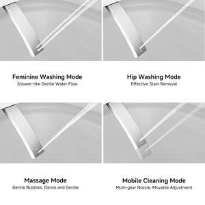 Toilette intelligente monobloc avec commande vocale par application, lumière d'ambiance, bidet, auto-nettoyage et séchage MJ-MTZN-0002 - Product Image 2
