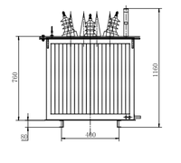 Transformateur MV HV LV avec plage de tension d'entrée 10kv 0.4kv 0.38kv sortie 50Hz-60Hz fréquence triphasée pour équipement électrique