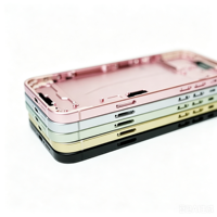 Kit de montage complet de boîtier pour iPhone 15 en alliage d'aluminium, avec petites pièces, en verre de qualité AA à 100 %, fabriqué en une seule pièce