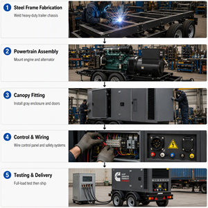 Générateur diesel Cummins 100 kVA, fabricant chinois, usine OEM, alimentation 120 kVA, 180 kVA, 250 kVA, groupe électrogène silencieux - Product Image 3