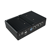H16 FP7N4L AMD Ryzen 7 8845HS Mini PC Industri Tanpa Kipas Dual 10GbE 2x2.5GbE USB4 OCuLink Edge Server Baru