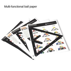 Autocollant de coup d'envoi en papier rouge pour neuf boules <span class=keywords><strong>Film</strong></span> magique de jeu noir huit pour boule de pendule de billard de piscine - Product Image 2