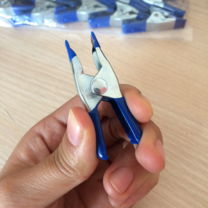 2 Inch Ngón Tay Grips Thép Mùa Xuân Kẹp Mini Kim Loại Mùa Xuân Kẹp Đỏ Cao Su Mẹo Clips - Product Image 4