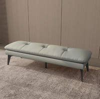Tabouret d'extrémité de lit de chambre à coucher de luxe léger tabouret de canapé de salon simple vestiaire magasin de vêtements banc de chaussures tabouret de canapé long