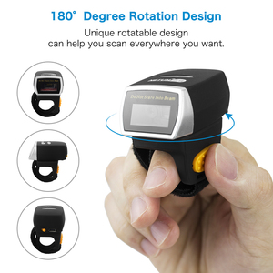 Wearable Finger <span class=keywords><strong>Scanner</strong></span> lector codigo de barras 2D QR code <span class=keywords><strong>scanner</strong></span> QR Reader Mini Máy quét mã vạch cho hàng tồn kho - Product Image 5