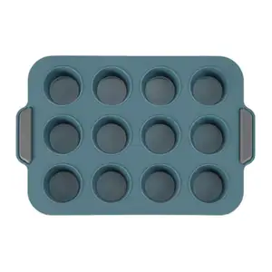 F3-78 vendite calde Muffin Pan Silicone Brownie stampi Cupcake Pan Baking stampi in Silicone, cupcake cake cookie baking Molds sheet