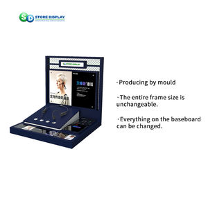 OEM Custom Acrylic Display <b>Stand</b> with Built-In Audio System Self-Service Business Earphone <b>Headset</b> Speaker Promotion Display - Product Image 3