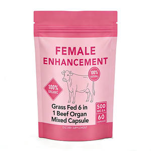 Suplementos <span class=keywords><strong>Halala</strong></span> para el Equilibrio Femenino, Cápsulas de Órganos de Res Alimentada con Pasto, Mezcla 6 en 1 - Product Image 1