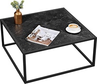 Table basse moderne en marbre, petite Table basse carrée Simple