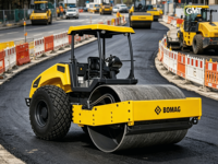 Rouleau vibratoire à tambour unique BOMAG BW213 de 13 tonnes d'occasion, conforme aux normes EPA |   Compacteur de sol EURO 5 avec moteur 110 kW et pompe à roulement
