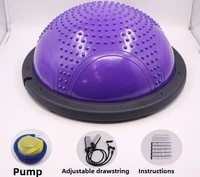 Egooal ABS Balle de massage antidérapante écologique, résistante aux éclats, demi-ballon de yoga ergonomique pour acupression et entraînement de stabilité 5,5 kg