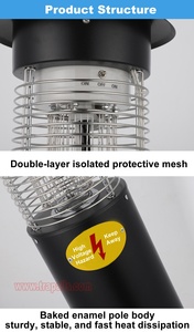 <span class=keywords><strong>Lampe</strong></span> d'extérieur anti-insectes électrique à double <span class=keywords><strong>grille</strong></span> UV LED, rechargeable par prise, tue-moustiques électrique - Product Image 4