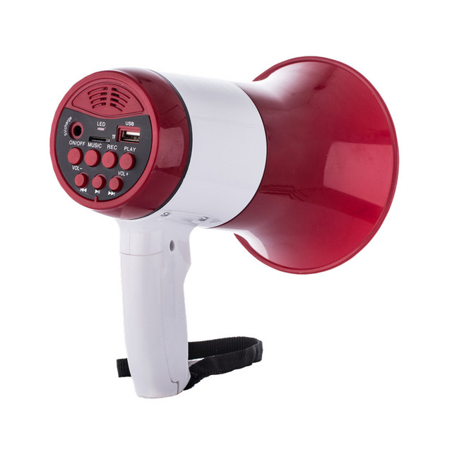 Promotional Handheld Megaphone Speaker Lightweight Portable Sports Rally Cheerleading Bullhorn Custom Color Low Price OEM