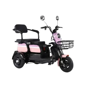 New Electric Bicycle Three Wheel Electric Tricycle for elderly/parents Four Seats Electric Tricycle Safe and Durable