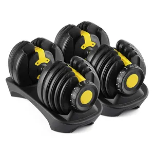 Dumbbell Set Alat Latihan Gym Angkat Berat, Peralatan Latihan Gym Dumbbell Dapat Disesuaikan