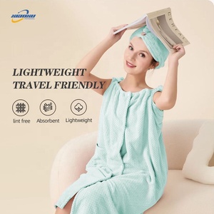 Asciugamano da bagno in cotone ad asciugatura rapida da donna indossabile per la doccia da palestra da spiaggia Spa per uso da ragazza ad asciugatura rapida <span class=keywords><strong>accappatoio</strong></span> e lavare indumenti - Product Image 2