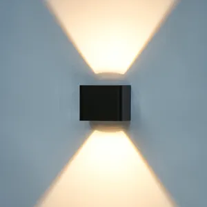 Крытый светодиодный настенный светильник вверх и вниз Алюминиевый Декоративный Настенный бра спальня светодиодный настенный светильник водонепроницаемый свет