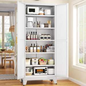 Modern Custom <b>Kitchen</b> Pantry <b>Cabinet</b> Shallow Shelves <b>Freestanding</b> for Hotel Bathroom Dining Use Eco-Friendly Multi-Function - Product Image 4