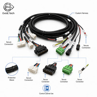 Arnés de Cableado Personalizado UL1007 22AWG 300V de Cobre, Anti-Interferencia, con Múltiples Conectores, para Control Industrial