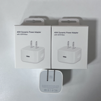 Adaptateur secteur 40W avec charge maximale 60W pour iPhone 17, chargeur 40W pour iPhone, câble Type C pour iPhone 17, 16, 15, 14, 13, 12, 11