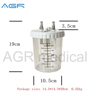 Botol isap medis 1L, botol sedot medis pasang di dinding, <span class=keywords><strong>unit</strong></span> kepala tempat tidur, botol sedot 1L - Product Image 3
