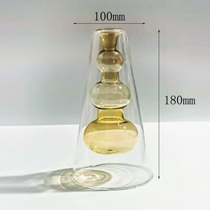 Aromaterapia <span class=keywords><strong>de</strong></span> vidrio <span class=keywords><strong>de</strong></span> doble pared <span class=keywords><strong>de</strong></span> alta calidad, decoración del hogar, diseño <span class=keywords><strong>de</strong></span> flores multicapa colorido para botellas <span class=keywords><strong>de</strong></span> vidrio para sala <span class=keywords><strong>de</strong></span> estar - Product Image 5