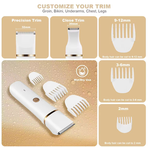Depiladora Eléctrica de Doble Cabezal Mejorada para Mujer, 4 en 1, Impermeable, para Depilación en Todas las Zonas - Product Image 2