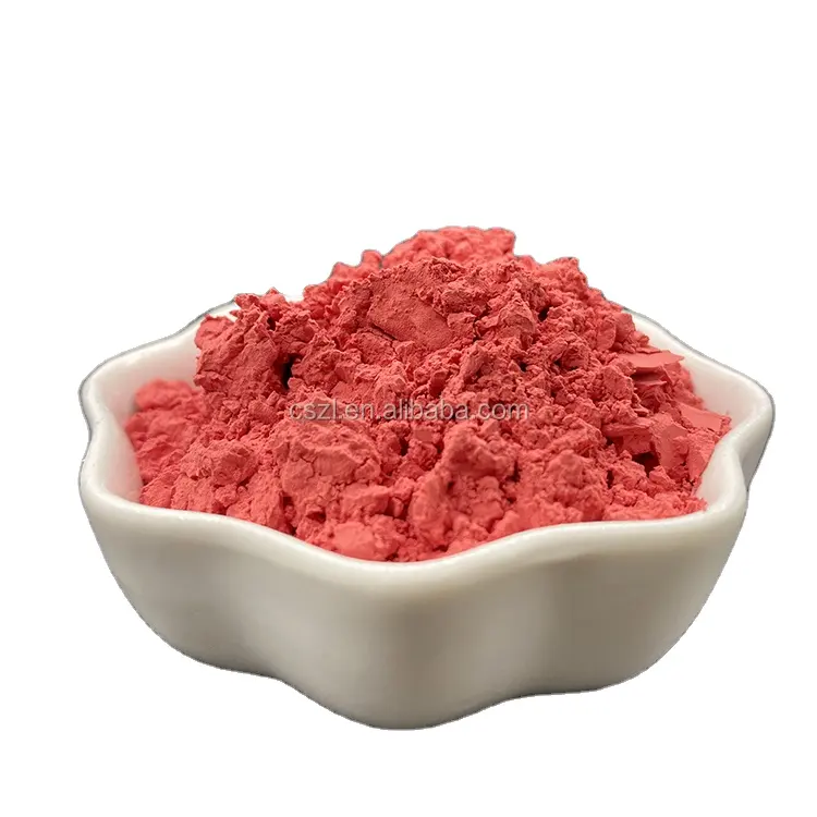 Glaçure poudre de pigment de revêtement en plastique matières premières en céramique couleurs pour tuiles et briques couleur d'inclusion rouge chine fournisseur