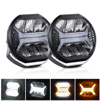 Ambre blanc DRL Super Bright Combo Beam Off Road Led Work Lights Truck Off road Round 5.75inch 7inch Led Driving Light For Car