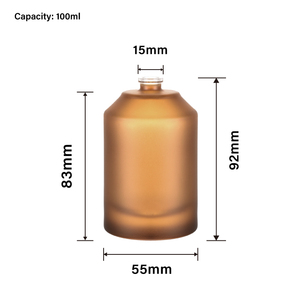 Factory Price Reuse Frosted Black Perfume <strong>Bottle</strong> <strong>5cl</strong> Transparent Glass Parfum <strong>Bottle</strong> with Wooden Cap - Product Image 3
