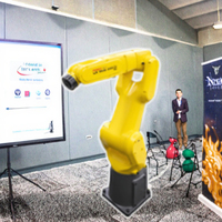 Lengan Robot Mini Universal Enam-Axis Kualitas Industri Kapasitas 7kg 911mm Pameran Bersertifikasi FANUC LR Mate Berat 27kg