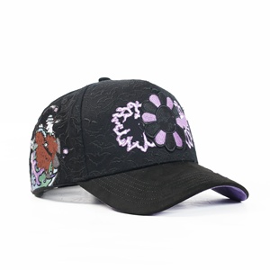 Casquettes Personnalisées Sombrero G5 INNEDIT Casquette de Baseball en Suédine à 5 Panneaux Broderie Florale Cousue à la Main - Product Image 6