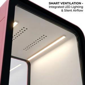 Cabina de Trabajo Privada Hui Fei, Móvil, Insonorizada, de Aluminio, Impermeable, Ecológica, con Energía Solar, Garantía de 5 Años - Product Image 3