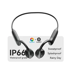 Headset telinga bertenaga AI menerjemahkan headphone kontrol suara alibaba headset BT pemasok headphone Model bahasa