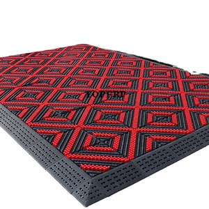 Tapis d'entrée de porte anti-dérapant extérieur robuste avec brosse - Product Image 3