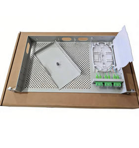 Panneau de brassage à fibres OTO-4F 4 ports SC/APC Duplex 6 traversantes 6 pigtail G657A2 pour télécommunications FTTX Fibre Optique - Product Image 1