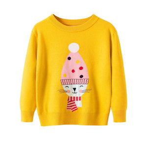 เสื้อไหมพรมเด็กผู้หญิงลายการ์ตูนถักโครเชต์แบบยาวสำหรับฤดูใบไม้ร่วง - Product Image 5