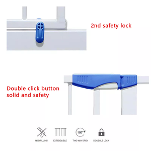 Porte e scale per cancelli di sicurezza per bambini <span class=keywords><strong>porta</strong></span> con chiusura automatica per bambini e animali domestici per cani barriera per recinzione Extra larga cancelli per bambini - Product Image 3
