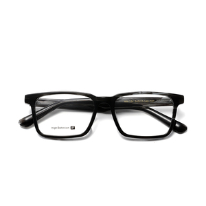 Monturas de gafas rectangulares de borde completo, color sólido, anti-UV, lentes de resina ligeras para adultos, unisex, uso diario. - Product Image 6