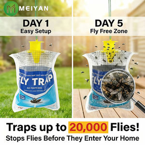 حقيبة صيد الذباب صلبة وصديقة للبيئة ومقاومة للماء للتعليق في الحدائق الخارجية، أداة كبيرة لصيد ذباب الفاكهة - Product Image 3