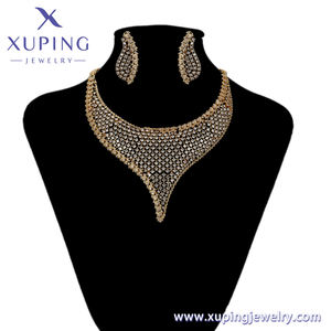 Set <span class=keywords><strong>421</strong></span> Xuping pendientes personalizados, collares con el estilo de elegante brasileño lujo novia boda collar conjunto joyería - Product Image 5