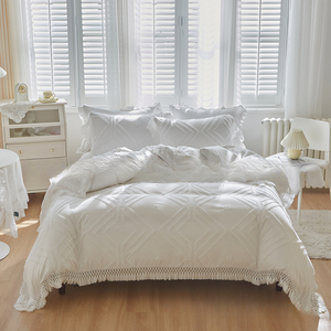 ชุดเครื่องนอนคิงไซส์คุณภาพสูงสำหรับบ้านสมัยใหม่ ผ้าปูที่นอนหรูหรา - Product Image 1